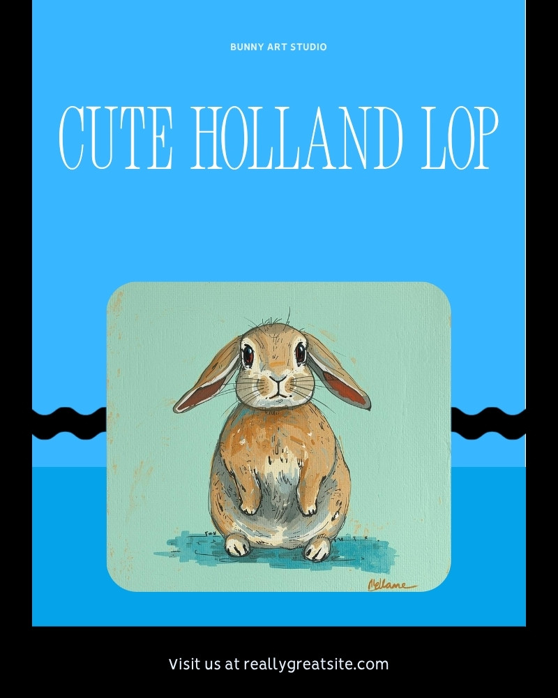 Bun Bun - Folk Art Portrait