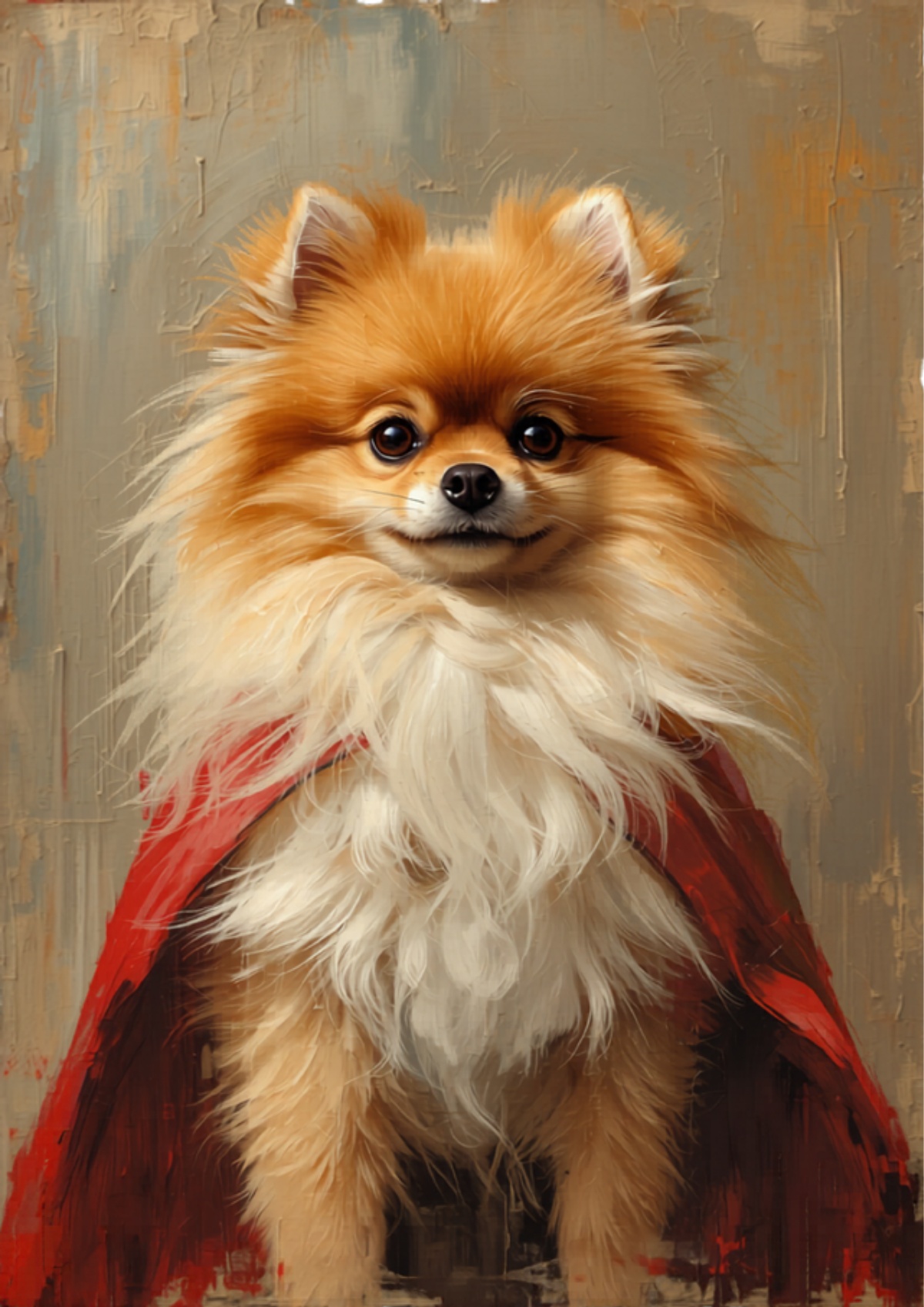 Pixie the Pomeranian - Superhero Portrait