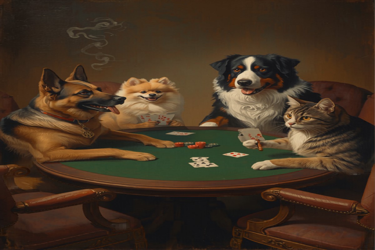 Dogs Playing Poker