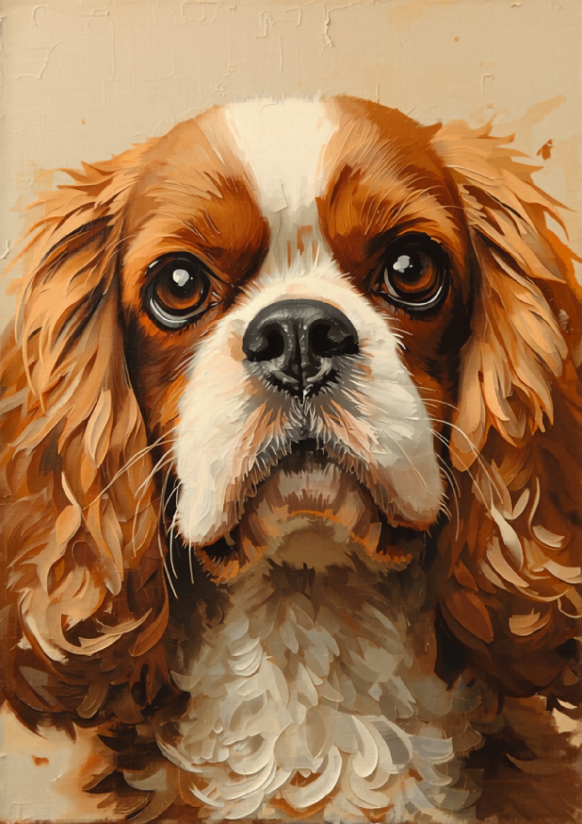 Rosie the Cavalier King Charles - Oil Painted Pet Art Portrait