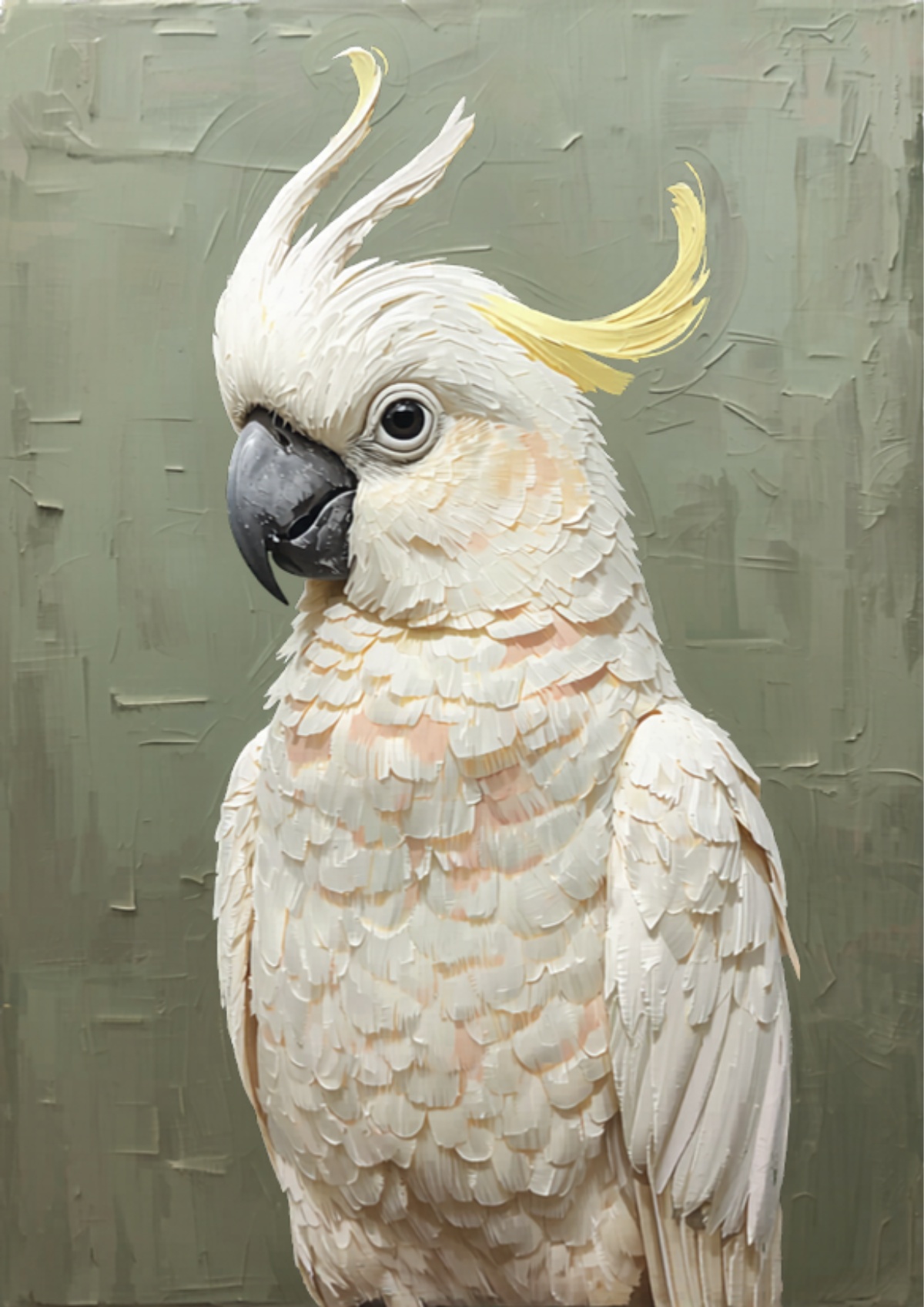 Snowball the Cockatoo - Oil Painted Pet Art Portrait